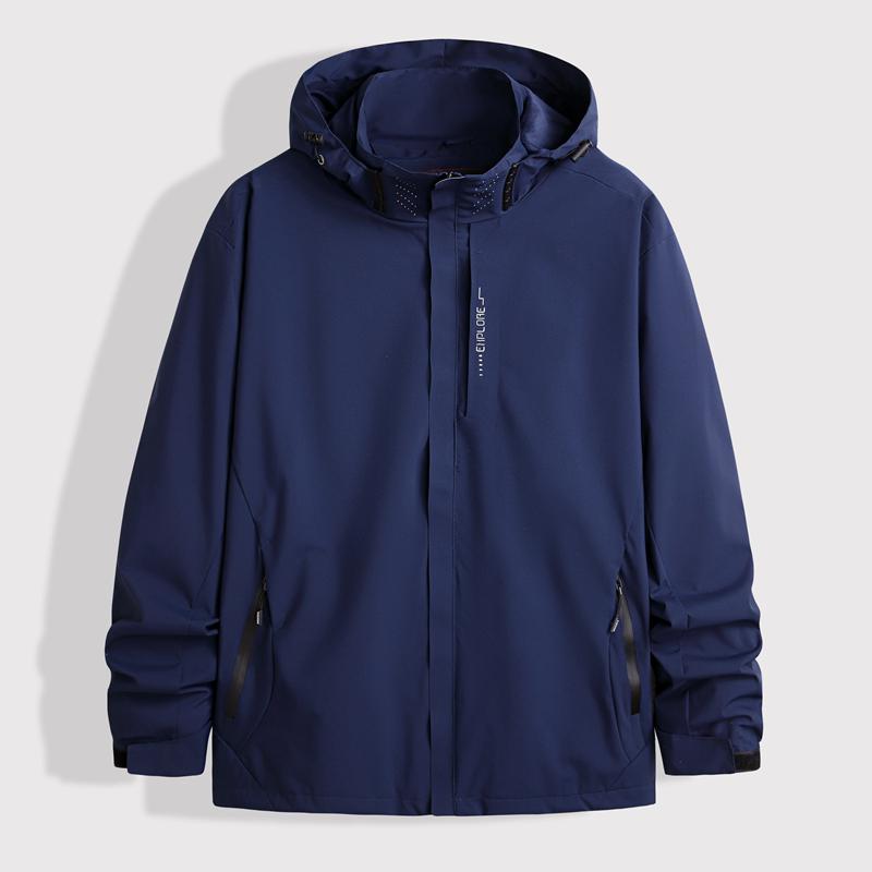 

Men s Mid-Season Velour Jacket—Loose, Thickened, Plus Size for Middle-Aged and Elderly 5XL