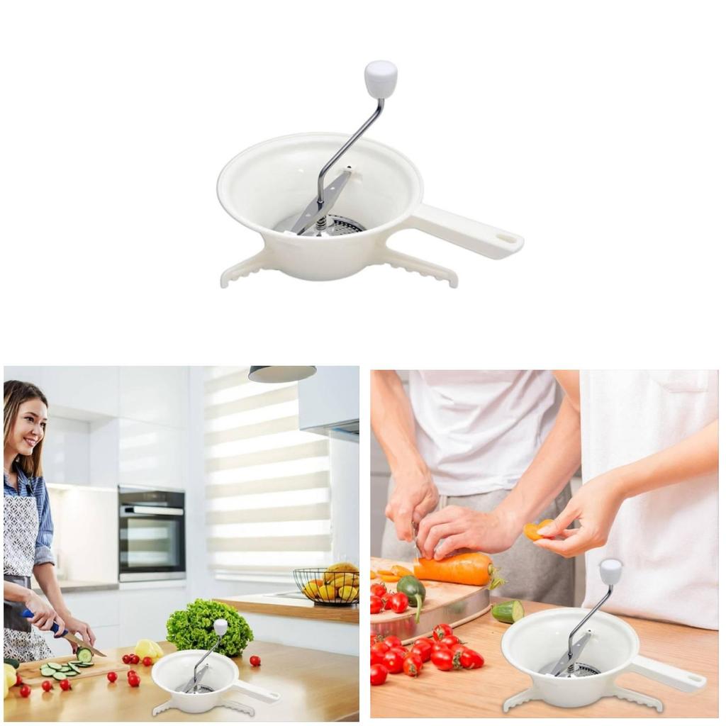 Modern Minimalist Multifunction Cheese And Vegetable Chopper With Three Discs Food Processor For Home Cooking