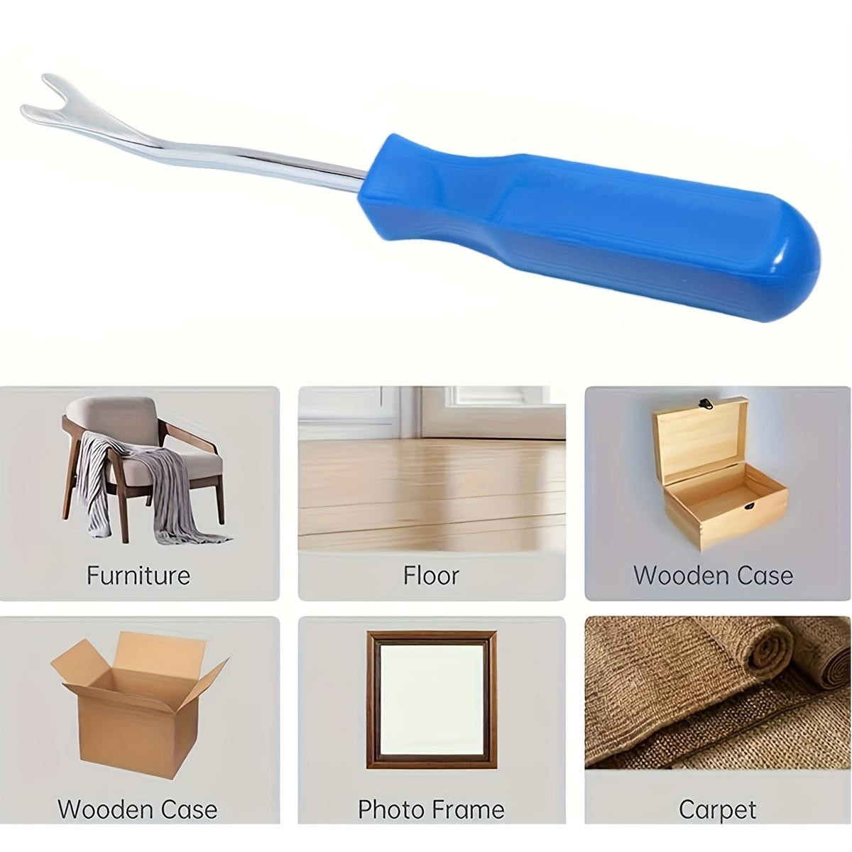 1pc Fastener Remover Car Panel Door Window Tool Clip Puller Rivet Removal Tool Auto Trim Removal Tool for Trim Panels синий