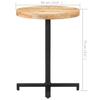 Bistro Table Round Ø60x75 Cm Rough Mango Wood