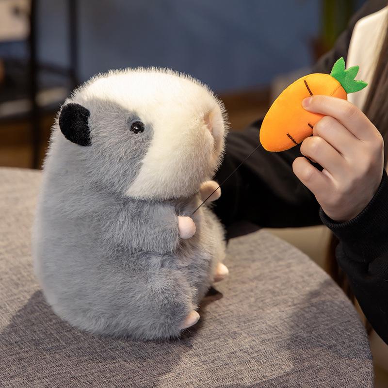 Guinea Pig Plush Doll Cute Stretchable Radish Holding Guinea Pig Doll Child Birthday Gift Doll
