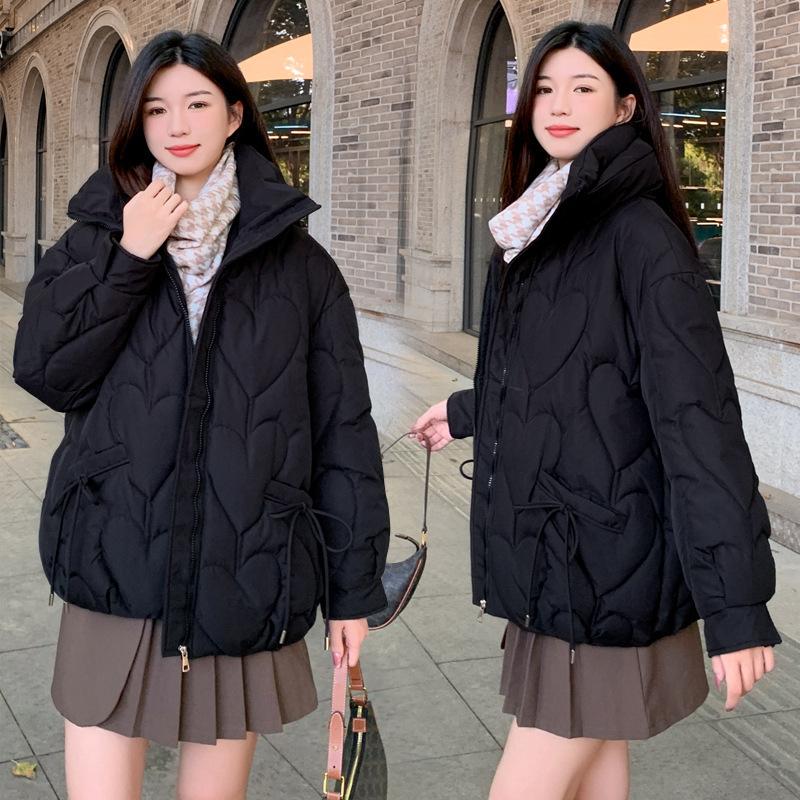 Cangzhou new winter large size cotton-padded clothes women's medium and long cotton-padded clothes loose cotton-padded jackets thickened bread clothes