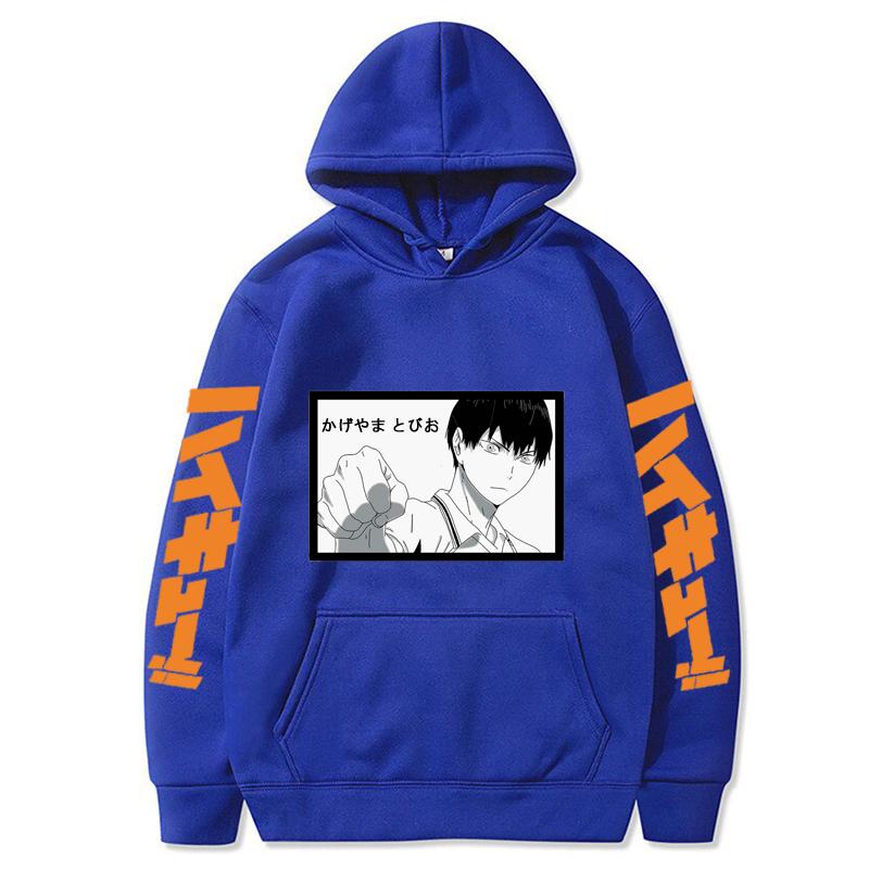 Haikyuu Anime Herren Casual Pullover Hoodie Frühling Herbst Streetshirt Koreanische Version Tops Übergroßes Unsex Daily Sweatshirt