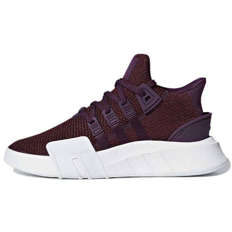 Adidas Originals Eqt Bask Adv Stylish Versatile Mid-Top Lifestyle Casual Shoes Women Casual Shoes Burgundy B37548