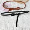Thin Waist Belt Summer Solid Color Thin Belt Adjustable Waistband Women Waist Belt Corset Belt