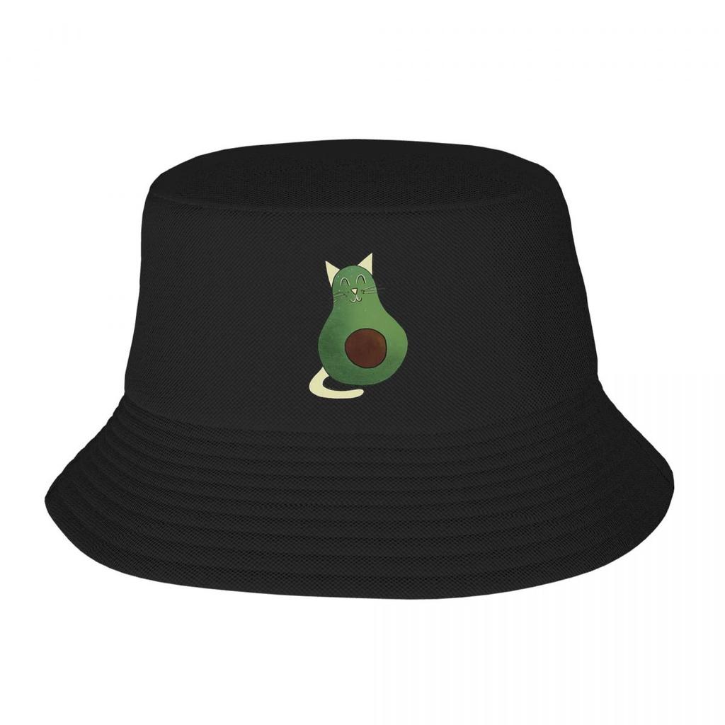 Avogato (Gatto Avocado) Cappello a Secchiello Panama Bob Cappelli Moda da Esterno Autunno Per Estate Spiaggia Pesca Unisex Cappellini Unisex