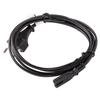 Câble d'alimentation - LANBERG - CEE 7/16 A IEC 320 C7 - 3M - 2,5 A - Neuf