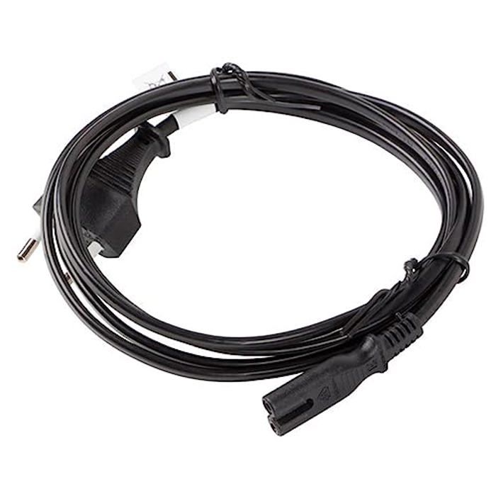 Câble d'alimentation - LANBERG - CEE 7/16 A IEC 320 C7 - 3M - 2,5 A - Neuf