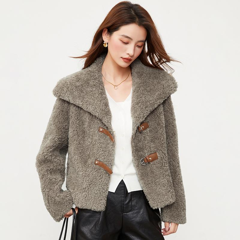 Wool Small Fragrance Style Korean Version Fashion Winter Thick Women's Clothing