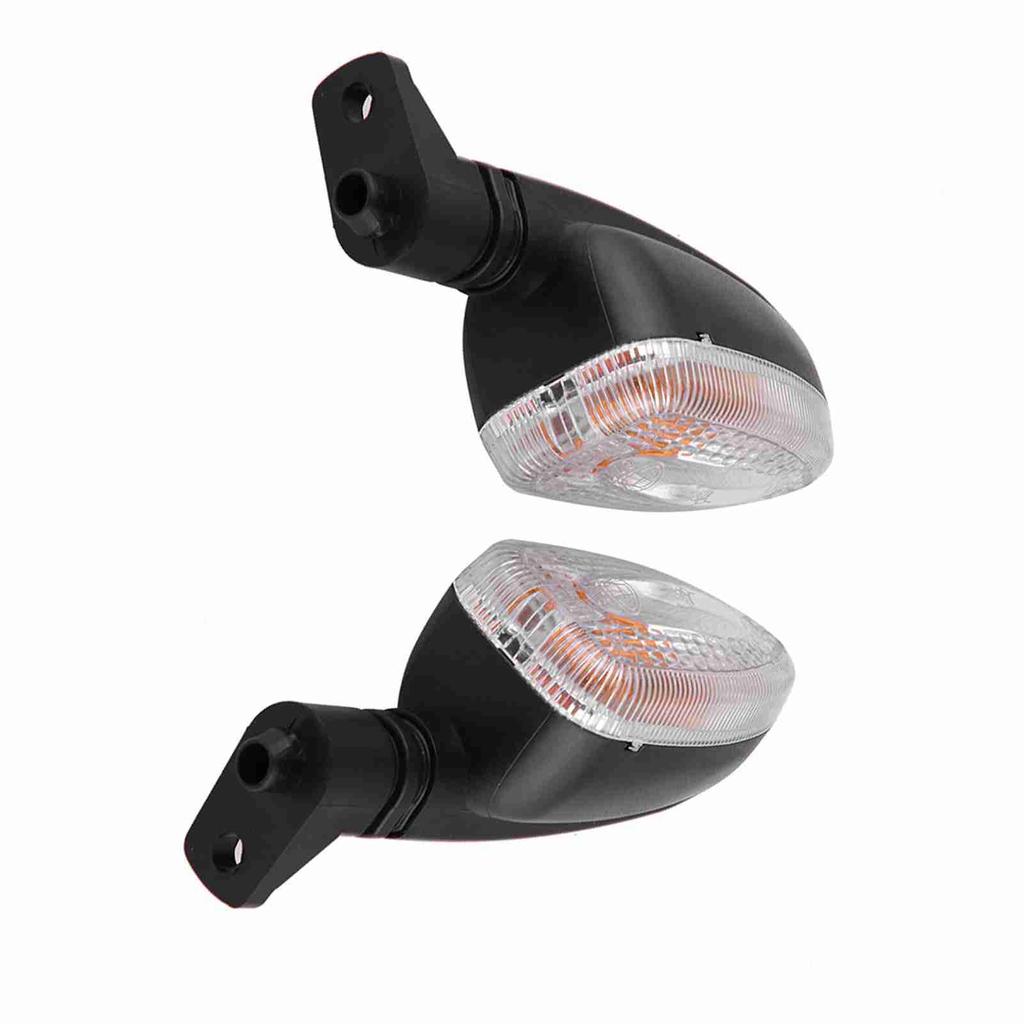 Pair of Motorcycle Turn Signal Lights Direction Indicator Lamp for BMW F800 Transparent