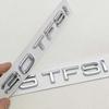 2026 3D ABS Chrome Black Car Letters Logo 30 TFSI 35TFSI Badge Rear Trunk Stickers For AQ4 A3 A4 Q3 Q5 Sportback Auto Accessories