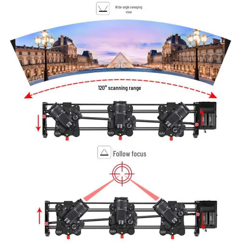 GVM 4th Gen Carbon Fiber Wireless Motorized Camera Slider
