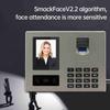 NaIntelligent Face Biometric Fingerprint Password Employee Attendance NaMachine Checking-in Recorder 2.8 inch   Screen Infrared Dual-Camera Fast to 