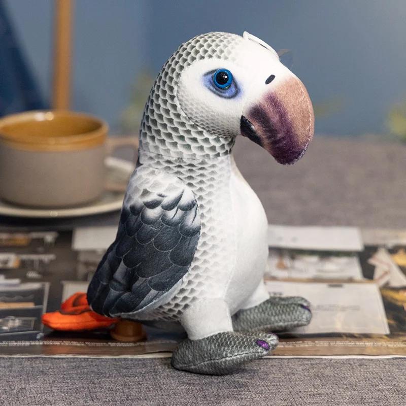 20cm New Lifelike Bird Plush Toys Simulation Parrot Stuffed Animal Doll Photography Props Home Decor Birthday Gifts