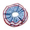 Korean-Style Red and Blue Plaid Scrunchie: Sweet Ponytail Hair Tie for a Chic Look