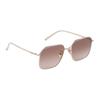 Prada Temple Logo Design Metal Square Sunglasses Women's Light Gold Light gold F basic packaging-glasses case + packaging box