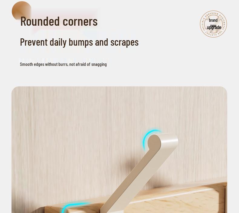 Buchenholz Bohrloser Starker Türrückseiten Haken Garderobenständer Aufhänger