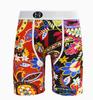 Men's Letter Print Mid Thigh Athletic Underwear for Workout Fitness and Daily Wear