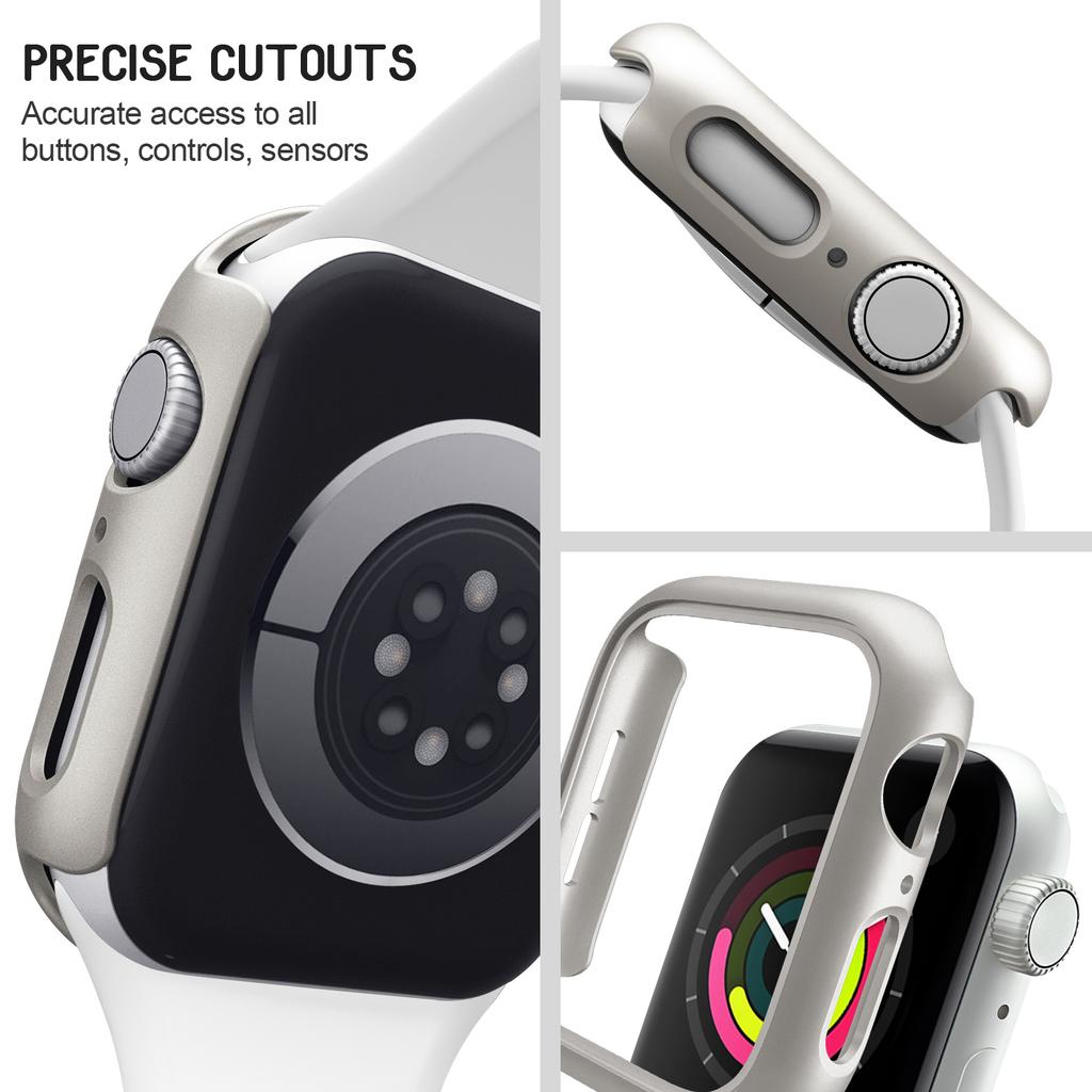 3pcs Hard PC Case For Watch 45mm 41mm 38mm 42mm 40mm 44mm Matte Bumper Protective Case Frame for iWatch SE 9 8 7 6 5 4 3 2