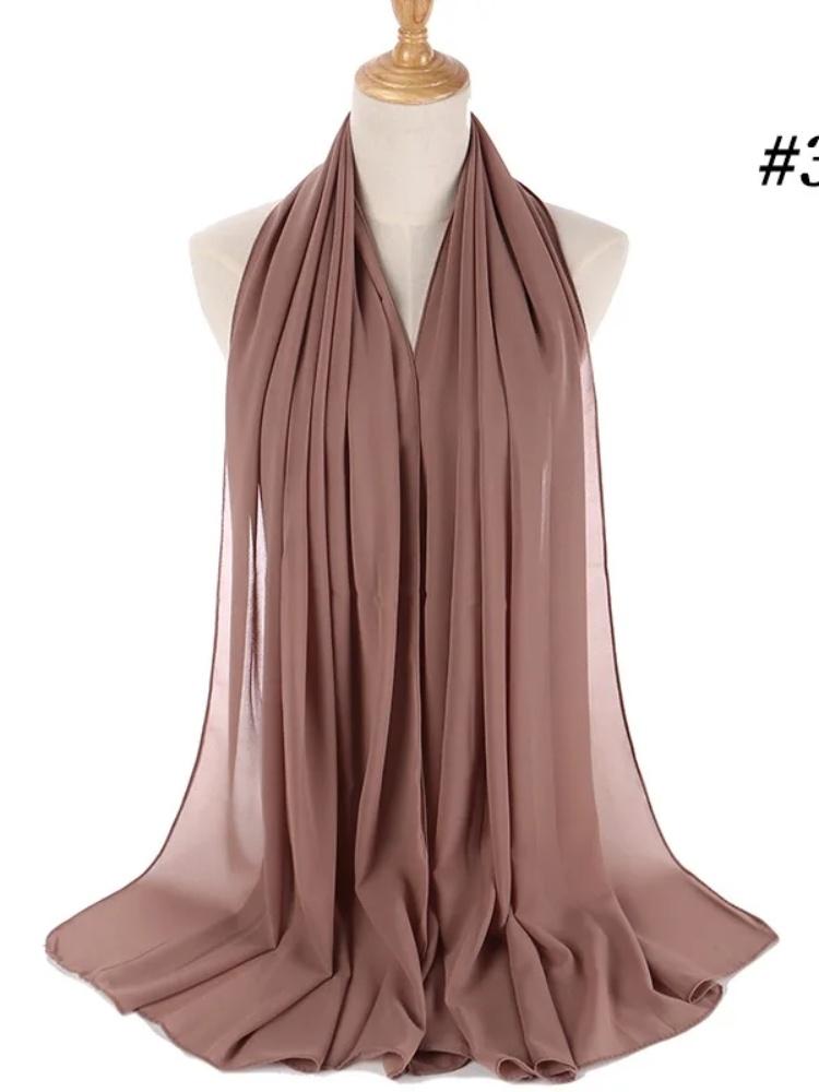 70*180cm bubble chiffon muslim headscarf for women solid color hijab scarf shawls and wraps hijab femme musulman kopftuch
