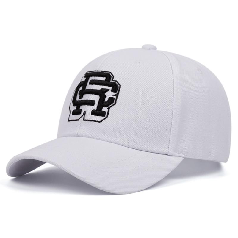 

Модная бейсболка с вышитыми буквами CR, летняя хип-хоп шляпа, регулируемая солнцезащитная шляпа, унисекс, повседневная ковбойская шляпа для мужчин и женщин белый