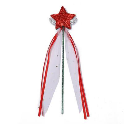 Theme Party Wand Children's Performance Props Funny Dress Up Five Pointed Star Wing Toy Exquisite Fairy Wand for Birthday Gifts
