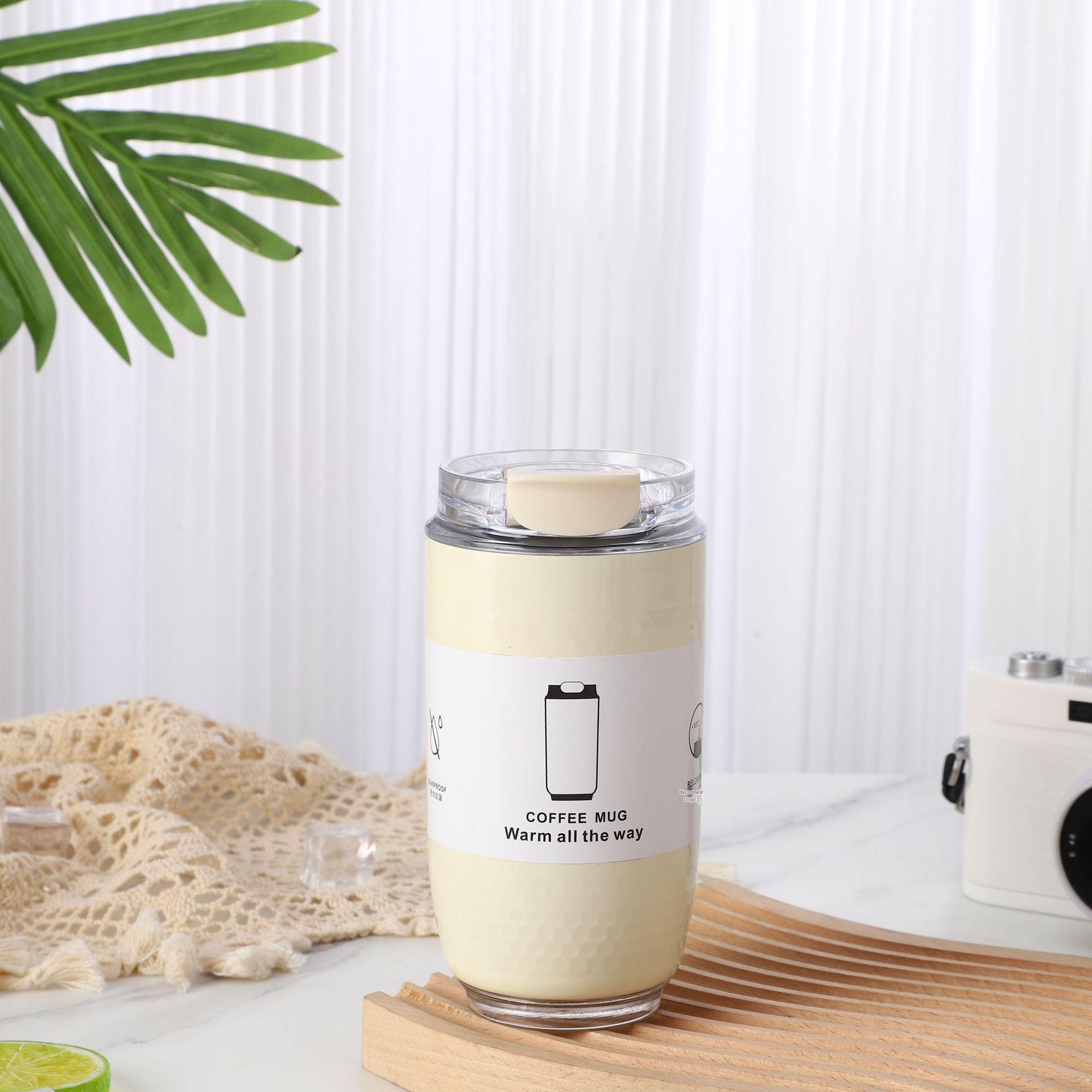 

Премиальная двухслойная бутылка-термос для кофе из нержавеющей стали 304 320ml белый