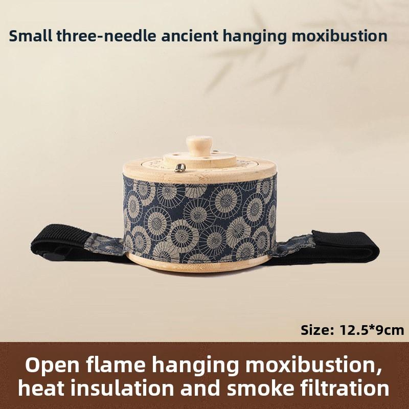 Large moxibustion box portable moxibustion household wooden hanging moxibustion fumigation instrument moxibustions appliance
