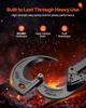 VEVOR Ratcheting Cable Cutter, Spring Steel Blades with Insulated Handles, Quick-Release Button