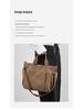 Plátěná crossbody taška velké kapacity v korejském stylu pro ženy - Trendy móda 2025