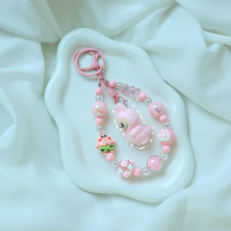 Cartoon Rabbit Keychain Pendant Cute Little Dinosaur Silicone Cute Bag Pendant Accessories Girlfriend Couple Gift
