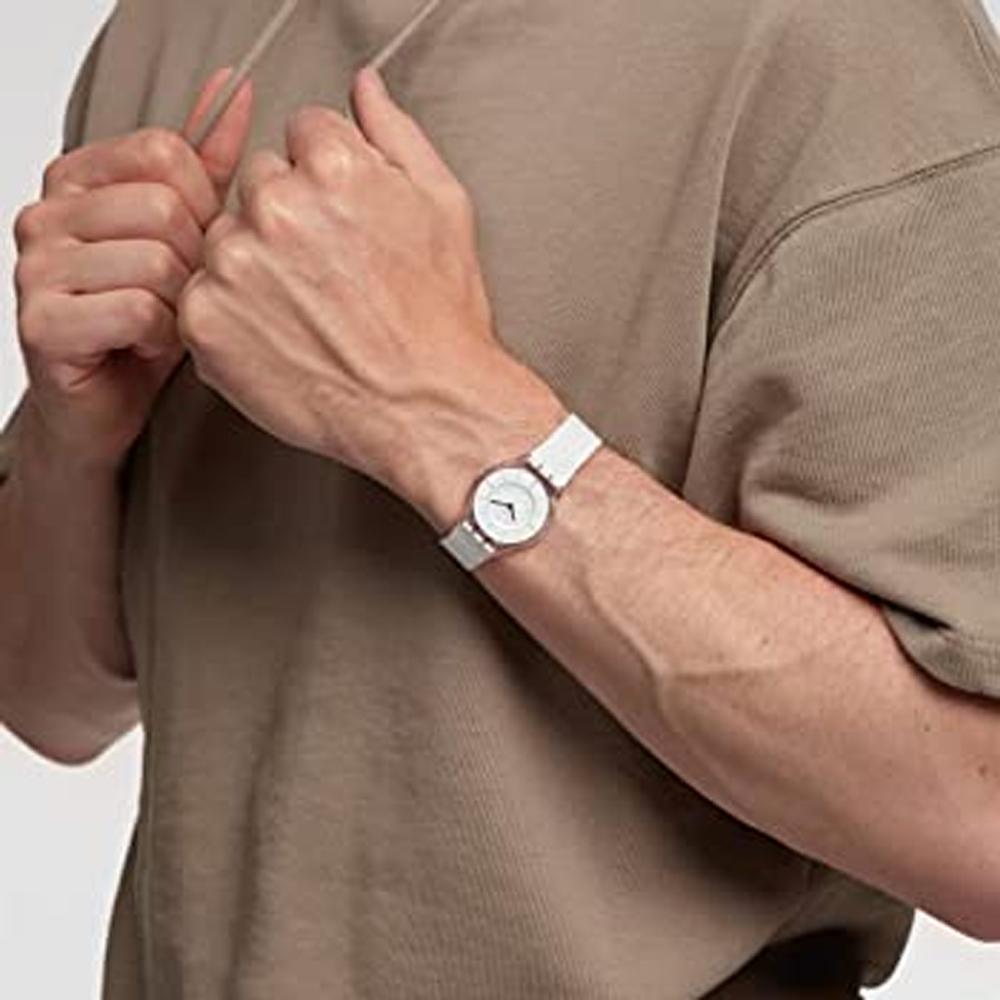 SWATCH Unisex 34mm White Watch SS08K102 SS08K102