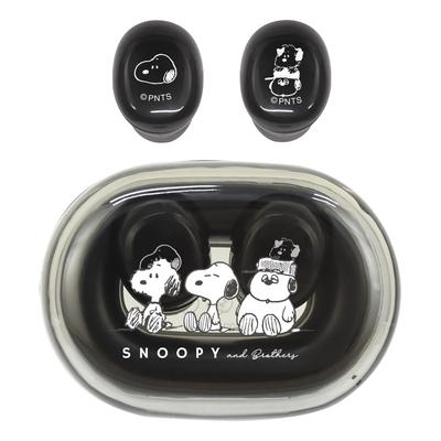 Auriculares Inalámbricos Estéreo Verdaderos Gourmandies Peanuts Snoopy, Negro, SNGG-78BK