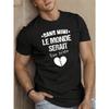 European Size Fun French Men's Short Sleeve T-shirt Summer T-shirt Top