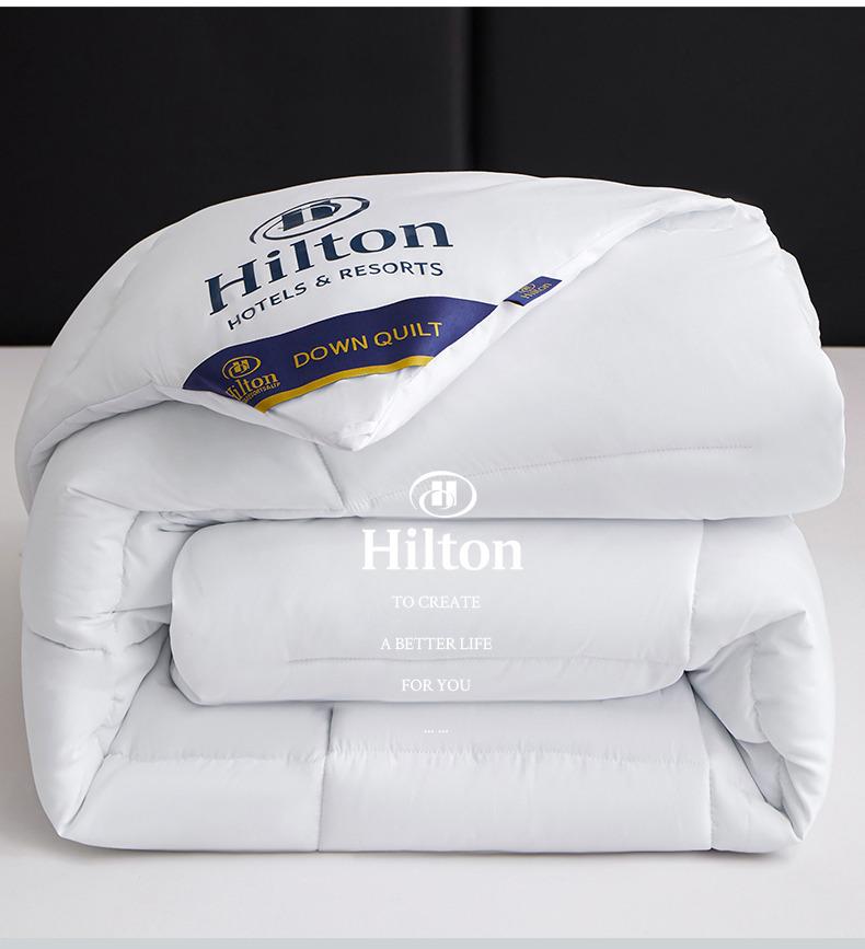 Hilton Hotel Gemütliche Seidendecke: Dicke warme Winter- und Frühjahrs-/Herbstdecke für Einzelzimmer in Wohnheimen