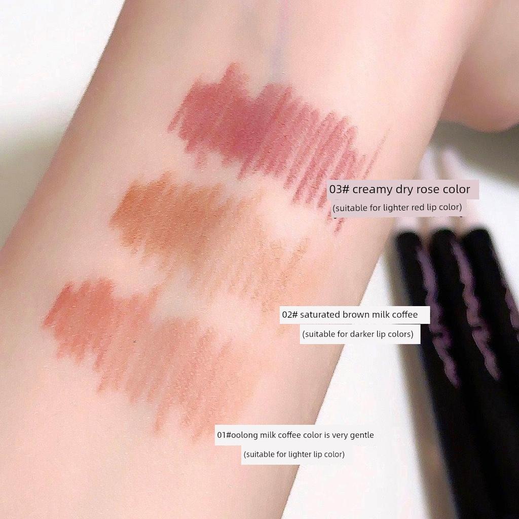 Dual-Ended Lip Liner for a Three-Dimensional Effect, Long-Lasting Color Lipstick, Matte Finish, Beginner-Friendly, Plump 3D Pouty Lips