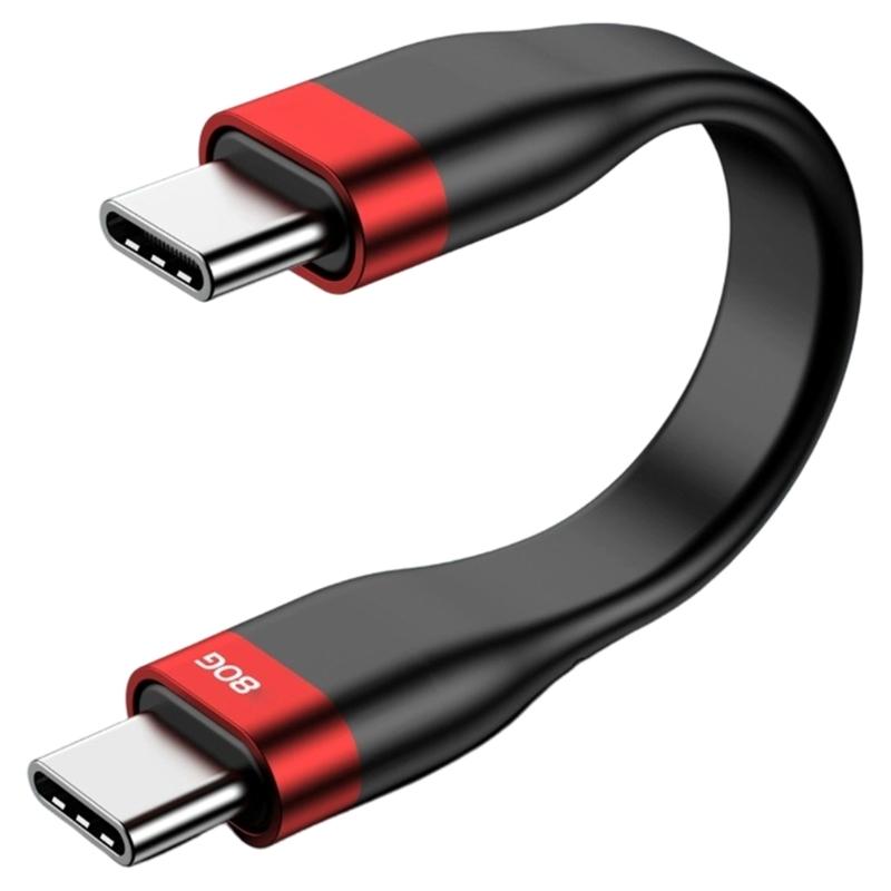 

Кабель USB4 5 Type C 80 Гбит/с Передача данных 240 Вт Быстрая зарядка Алюминиевый сплав TPE чёрный