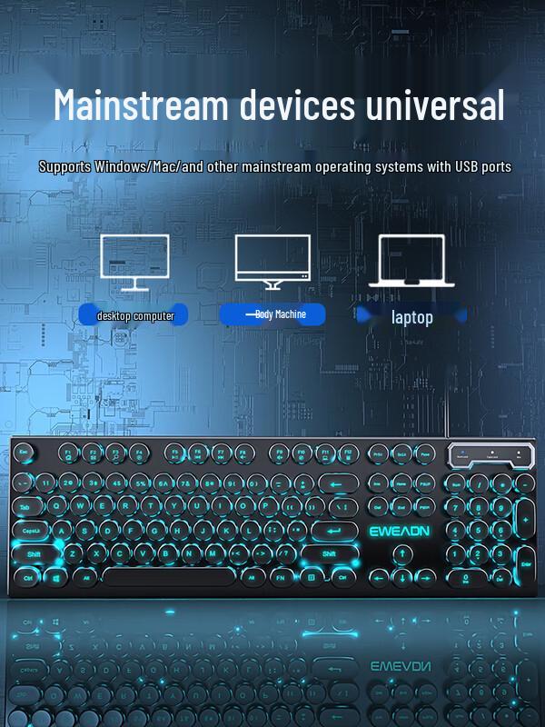 You Shi Pioneer Mechanical Feel Keyboard & Mouse Set