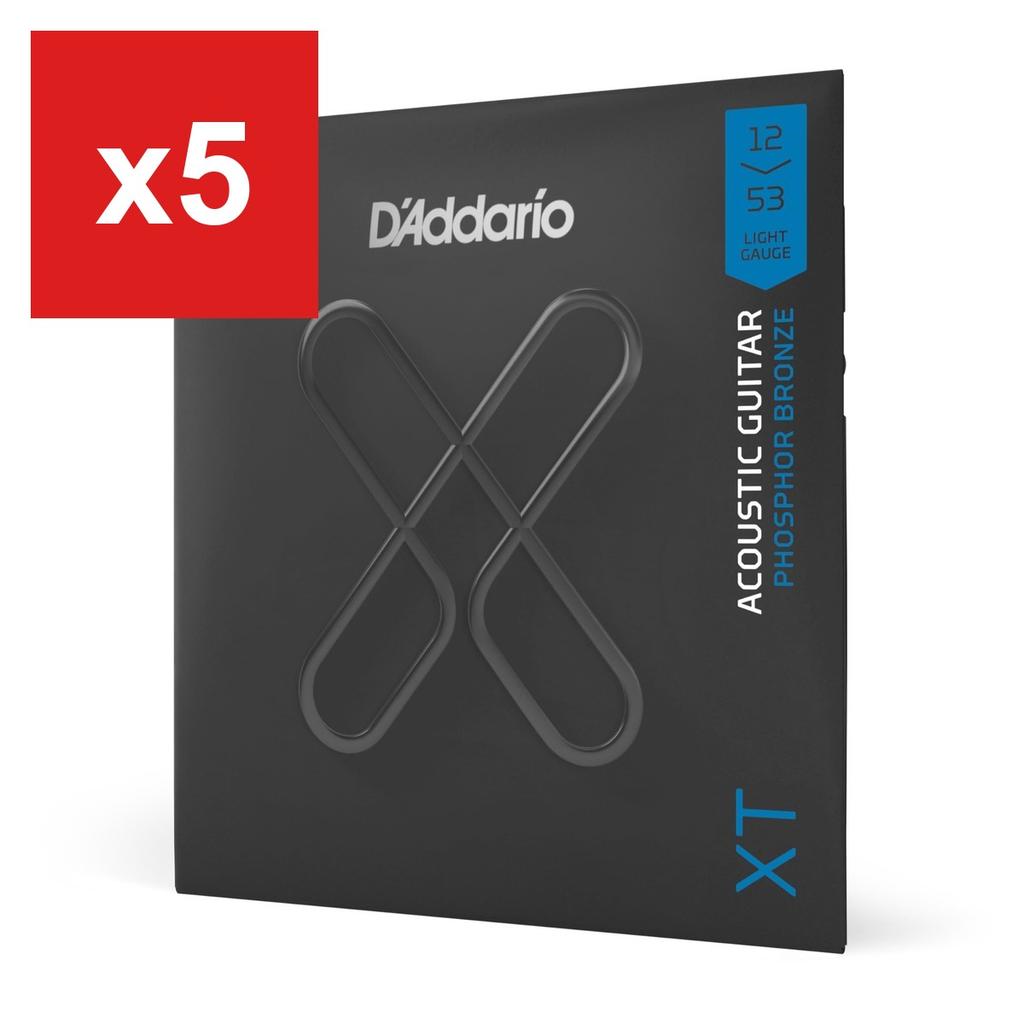 Acoustic Guitar Strings D'Addario XT Coated Phosphor Bronze, Light (.012-.053) XTAPB1253