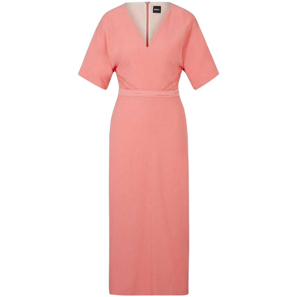 BOSS Womens/Ladies Dawinga V Neck Midi Dress