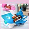 Cute Cartoon Airplane Toy With Rotating Lights And Music Wholesale