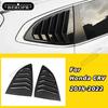 For Honda CRV 2018- 2pcs Carbon Fiber Look Style 1/4 Quarter Car Side Window Scoop Cover Five Slot Open Louvers Cover Vent
