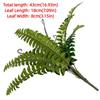 Real Touch Fake Fern Plant 16 Leaves Fake Boston Fern Leaves Durable Faux Plants Shrubs  Hotel