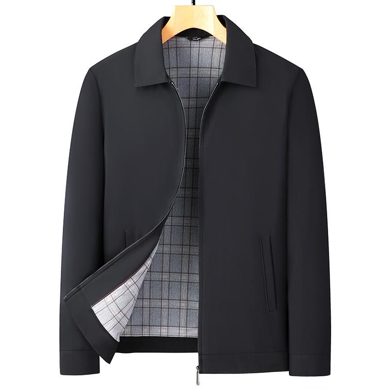 Autumn New Casual Jacket Men's Middle-aged and Elderly Executive Jacket Men's Clothing