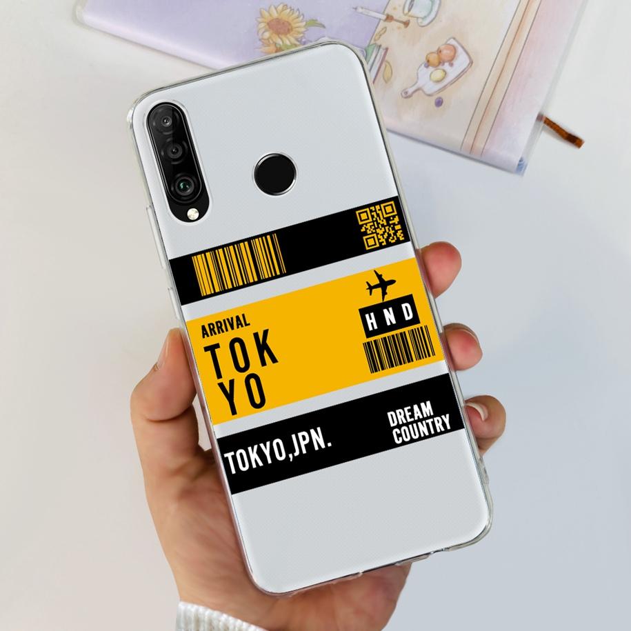 For Huawei P30 Lite Case 2020 Fashion Flower Bumper Soft Silicone Clear Cover For Huawei P30 Lite Pro Fundas P 30 P30Lite Hoesje