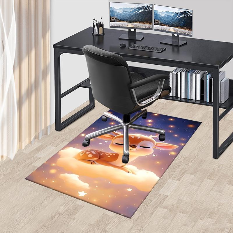 1pc Deer Carpet Office Rug Outdoor Mat Home Decor Area Carpet Festival Gift