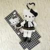 Hello Kitty Series Kawaii Wear Skirt Long Leg Kitty Cat Pendant Stuffed Plush Toy Doll Bag Pendant Keychain Doll Gift