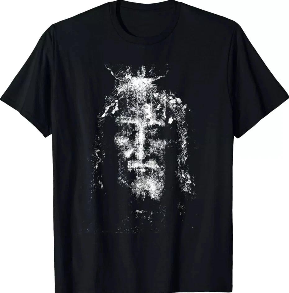 Vintage The Shroud Of Turin Holy Face Of Jesus Tshirt Full Size S5XL Unisex S