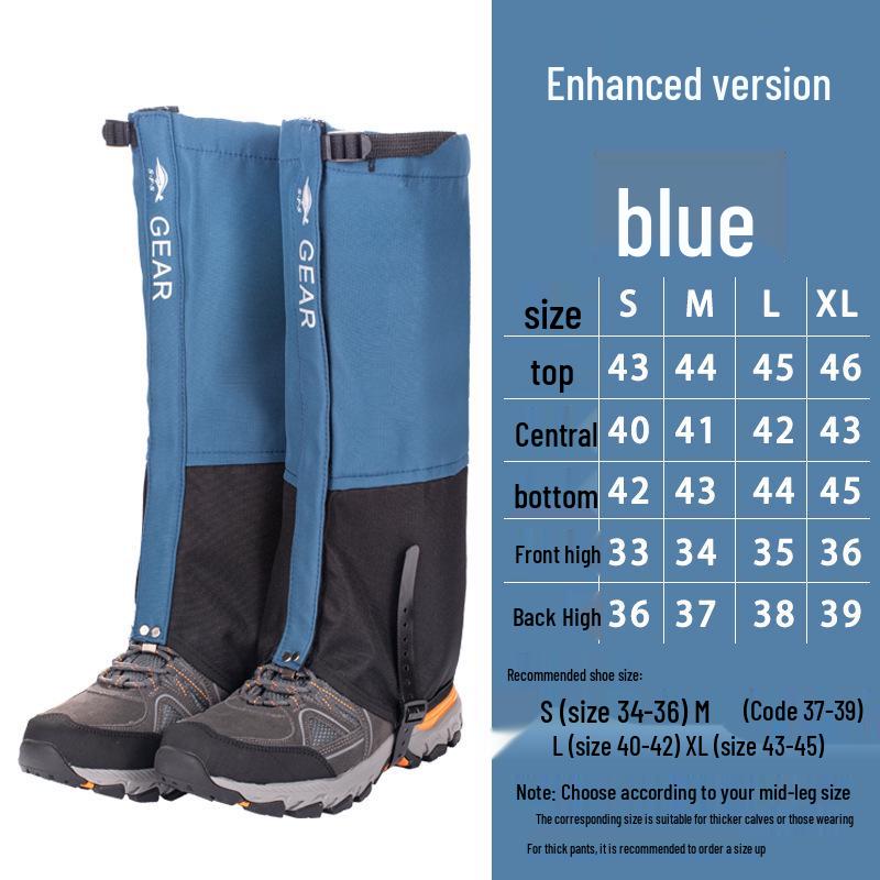 Waterproof Outdoor Gaiters for Men & Women - Snowproof, Sandproof Leg Covers for Hiking, Skiing, and Mountaineering