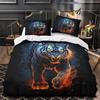 3D Printed Premium Oil Painting Dolphin Duvet Bedding Set, Children's Adult Bedding Set, Zipper with Pillowcase Bed Set, Double
